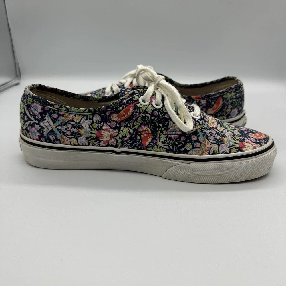 Vans Authentic Shoes Mens Size 6.5‎ Womens 8 Multicolor Floral Canvas Sneakers